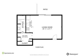 Studio 08A02 floor plan